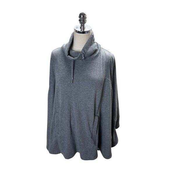 Ugg Poncho Women's Size Medium Gray Long Sleeve Turtleneck - Picture 1 of 7